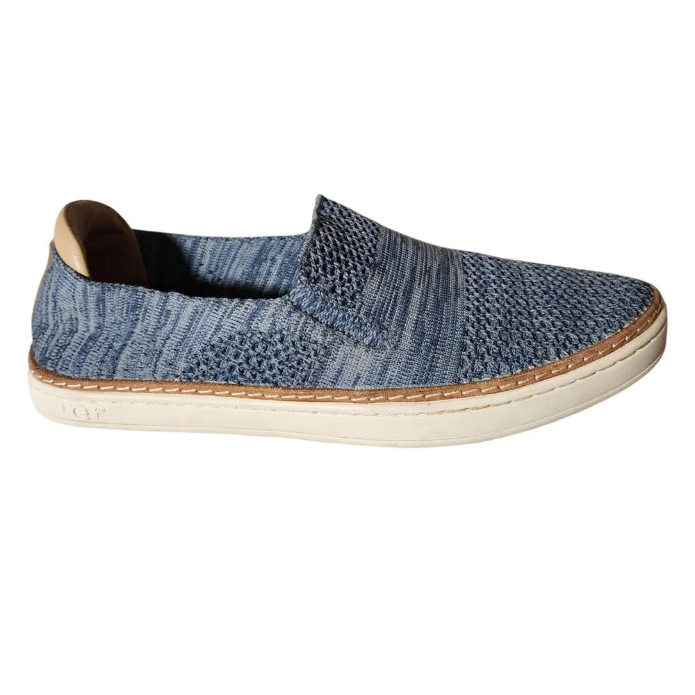 UGG Sammy Cushioned Slip-On Sneakers Women’s Sz 7 Blue Heather Loafers Comfort